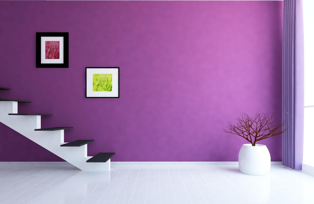 Cách phối màu đá cầu thang và tường nhà đẹp tới hoàn hảo