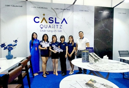 CASLAQUARTZ tô điểm không gian sống tiện nghi tại VIETBUILD HCMC 2024