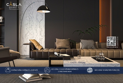 Xu hướng 'Quiet Luxury' trong nội thất: Khi sự sang trọng đến từ những chi tiết đá nhân tạo tối giản