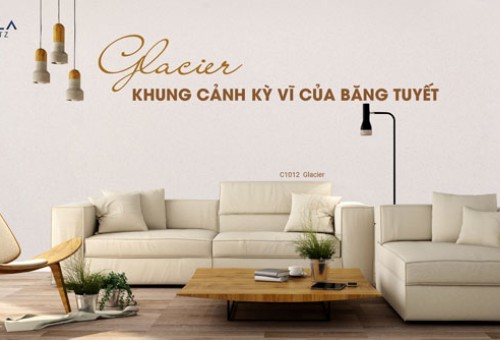 Glacier artificial quartz stone – Spectacular scenery of ice and snow